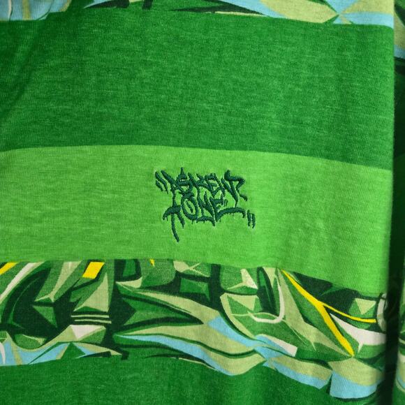 Ecko Unltd The Exhibit Askew One Street Graffiti Artist Green Polo Size XL - Picture 2 of 6